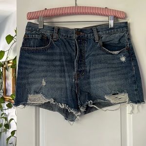 Free people jean shorts